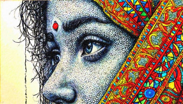 An eye - a gesture of feelings